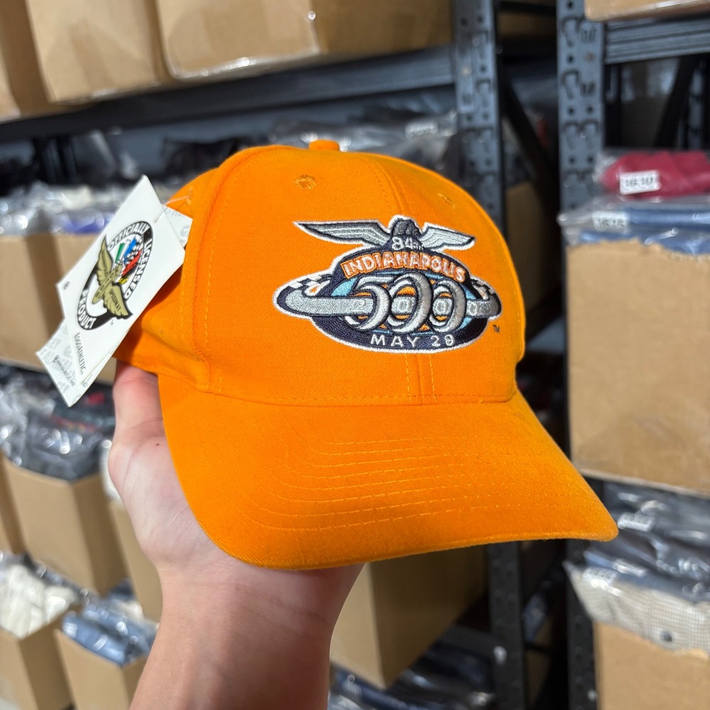 Vintage Logo Athletic Indianapolis 500 Hat 84th May 28 2000 Orange Indy 500 Cap